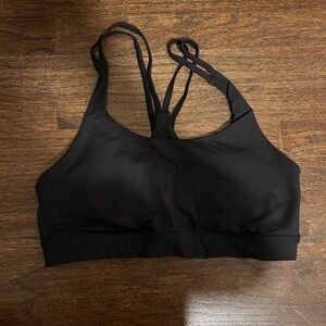 ALO Yoga Black Strappy Sports Bra